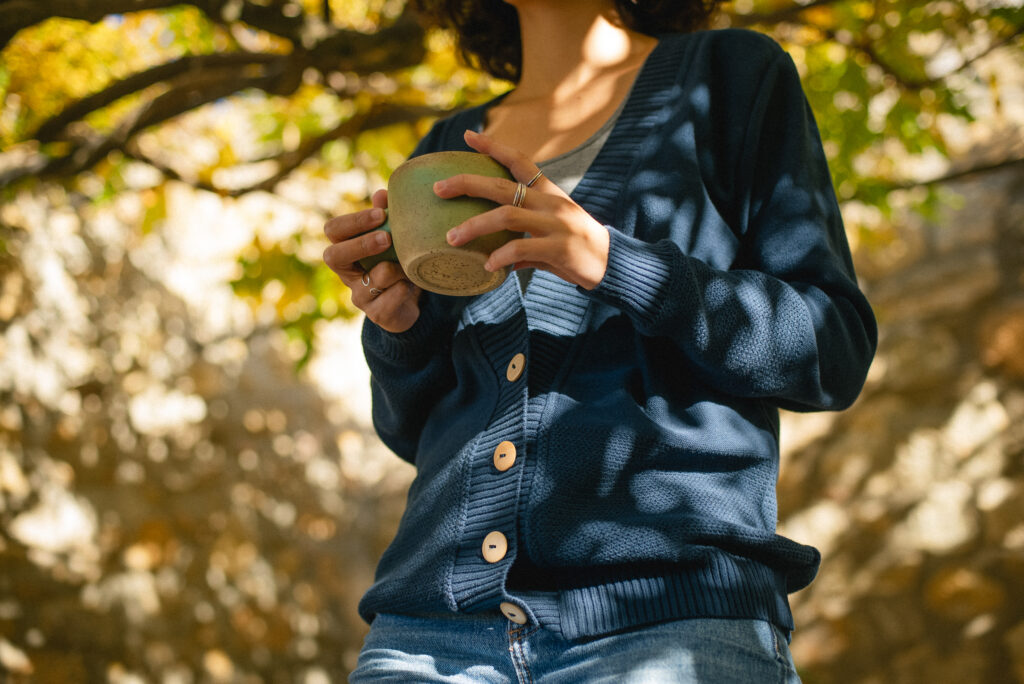 Jersei amb botons blau marí 1 Jersei amb botons blau marí