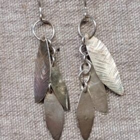 arracades ganxo cadena fulles penjant mòbils