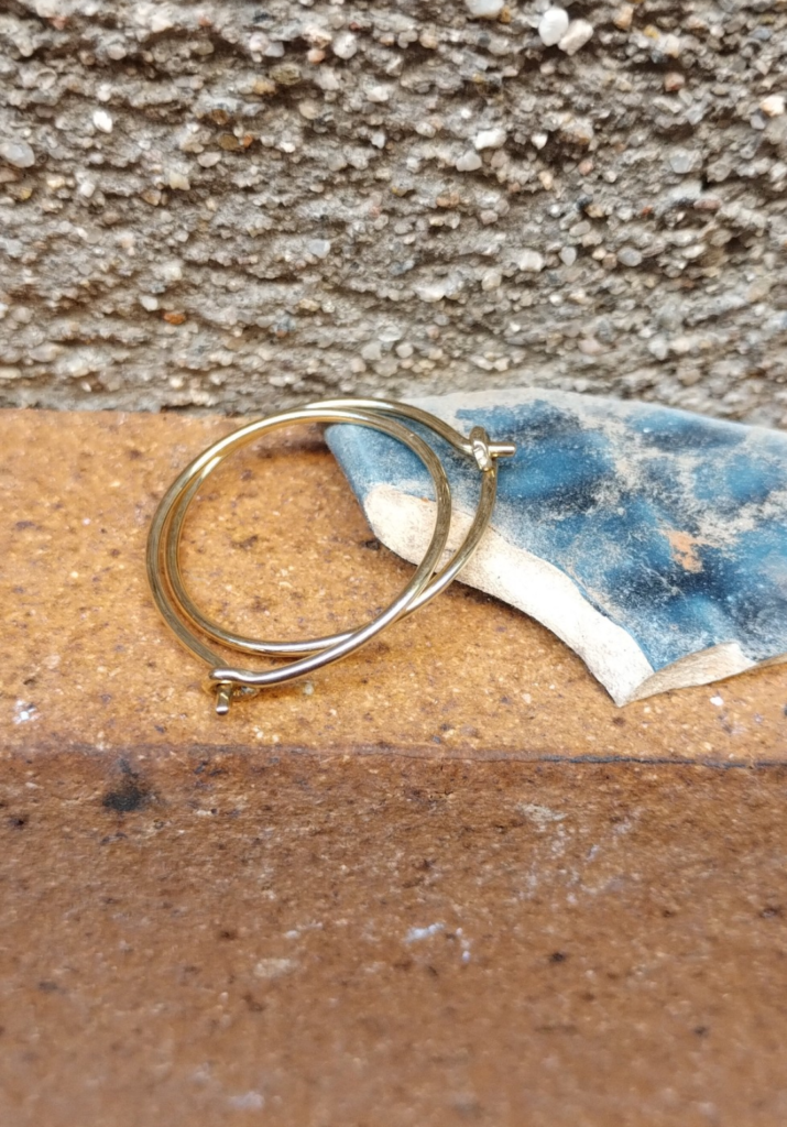 Aros Or 750 arracades 1 arracades aros fil or groc criolles tanca posada incorporada