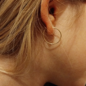 arracades aro or groc tanca incorporada fil or