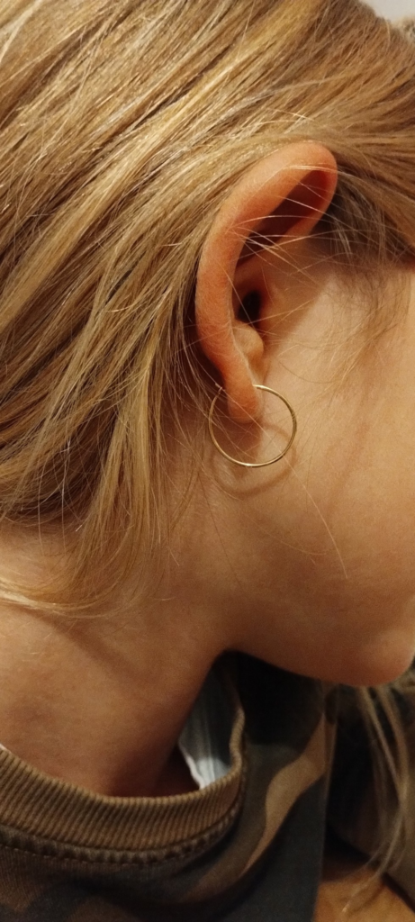 Aros Or 750 arracades 2 arracades aro or groc tanca incorporada fil or