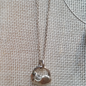 penjoll plata cadena fina diamant brut