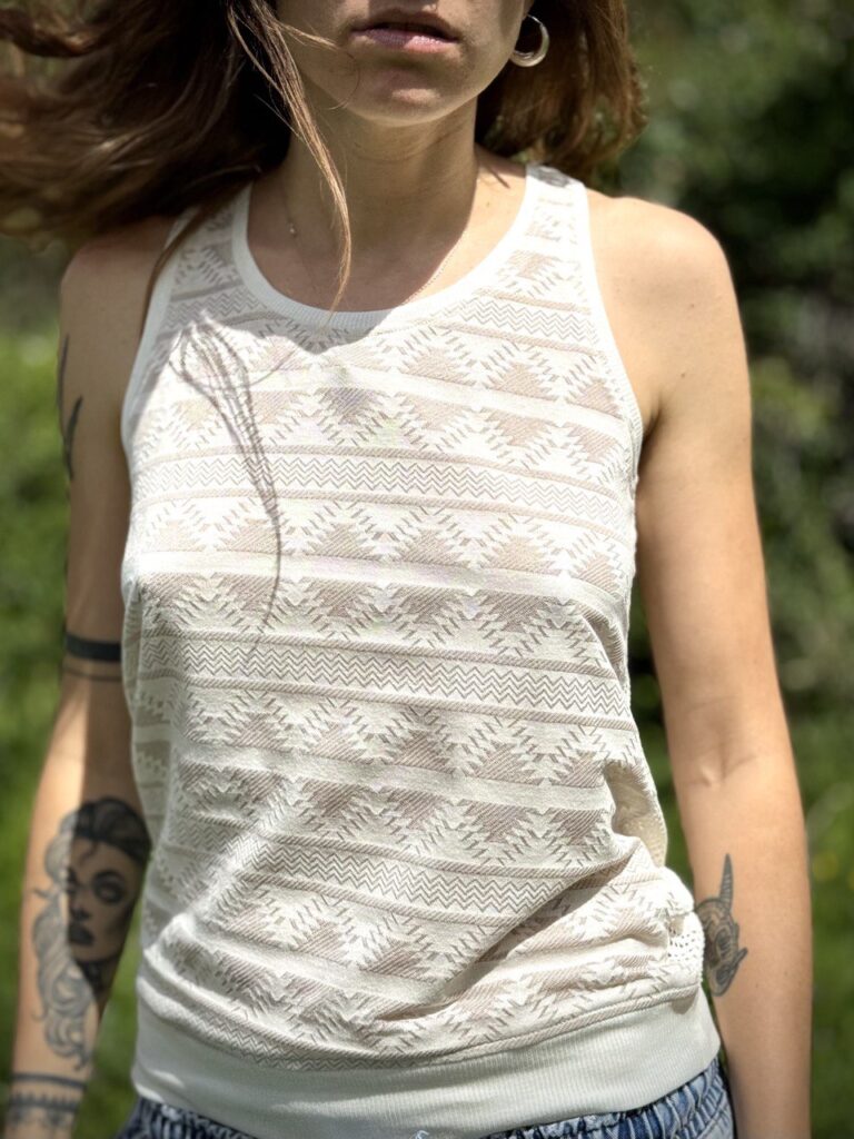 Samarreta artesanal de cotó orgànic "Gisca etnica" 3 Samarreta artesanal de cotó orgànic "Gisca etnica" - Imatge 3