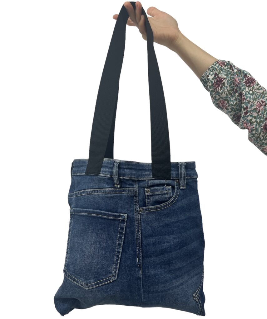 Bossa Tote Bag de tela reutilitzada "col·lecció texà" -UPCYCLED CARTAES- 2 Bossa Tote Bag de tela reutilitzada "col·lecció texà" -UPCYCLED CARTAES- - Imatge 2