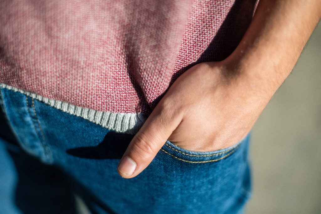 Samarreta màniga curta granate i gris 3 Samarreta màniga curta granate i gris - Imatge 3