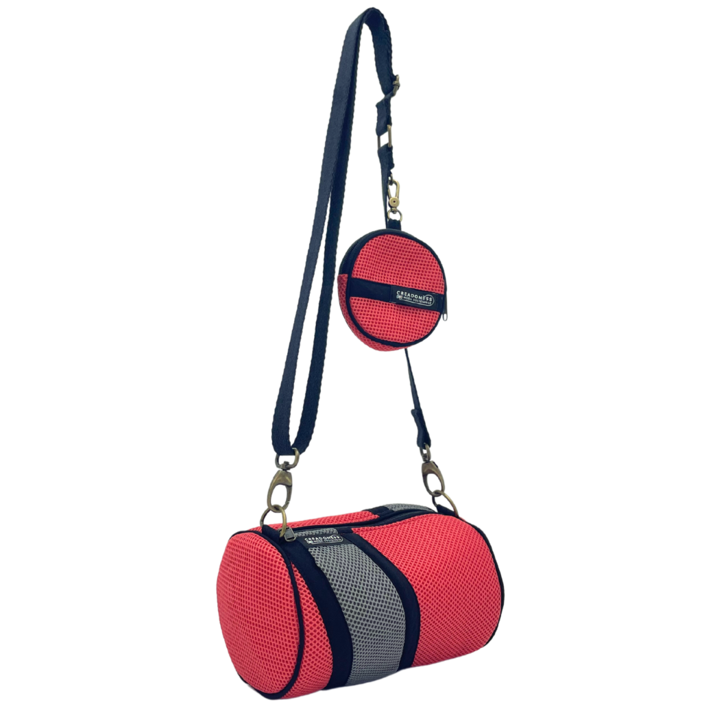 Mini Bossa amb Moneder Salmó-Gris 1 Mini Bossa amb Moneder Salmó-Gris