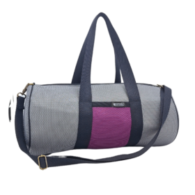 bolso deportivo gris violeta Creadoness Moda Sostenible Handmade Espana Hecho a mano Accesorios Sostenibles de Diseno Barcelona ESS
