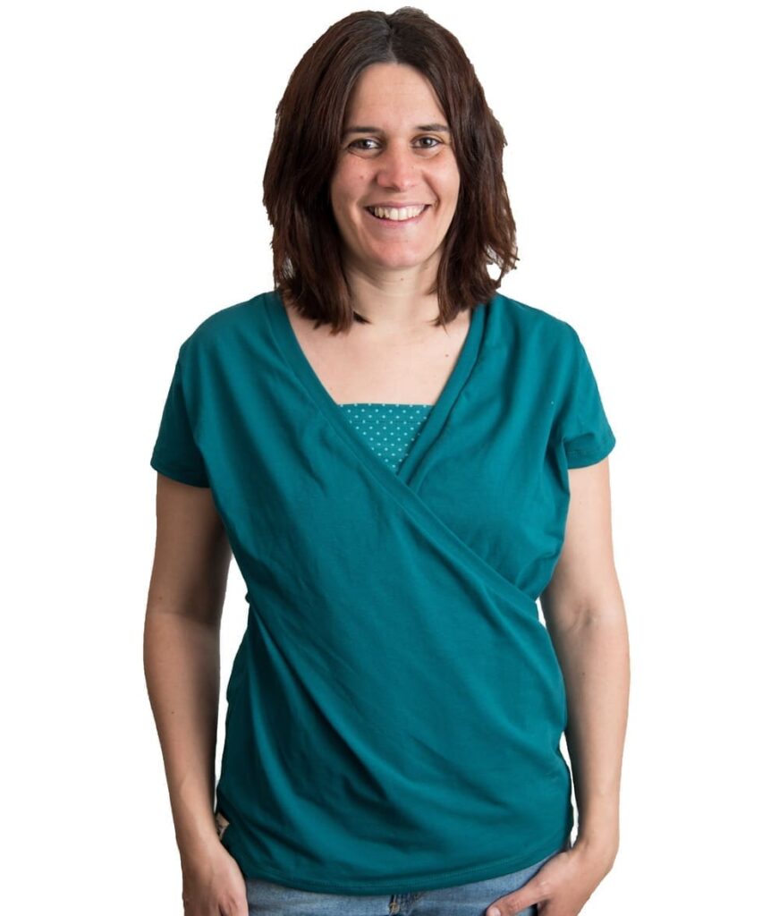 Samarreta lactància i embaràs verda - Màniga curta 1 Samarreta lactància i embaràs verda - Màniga curta