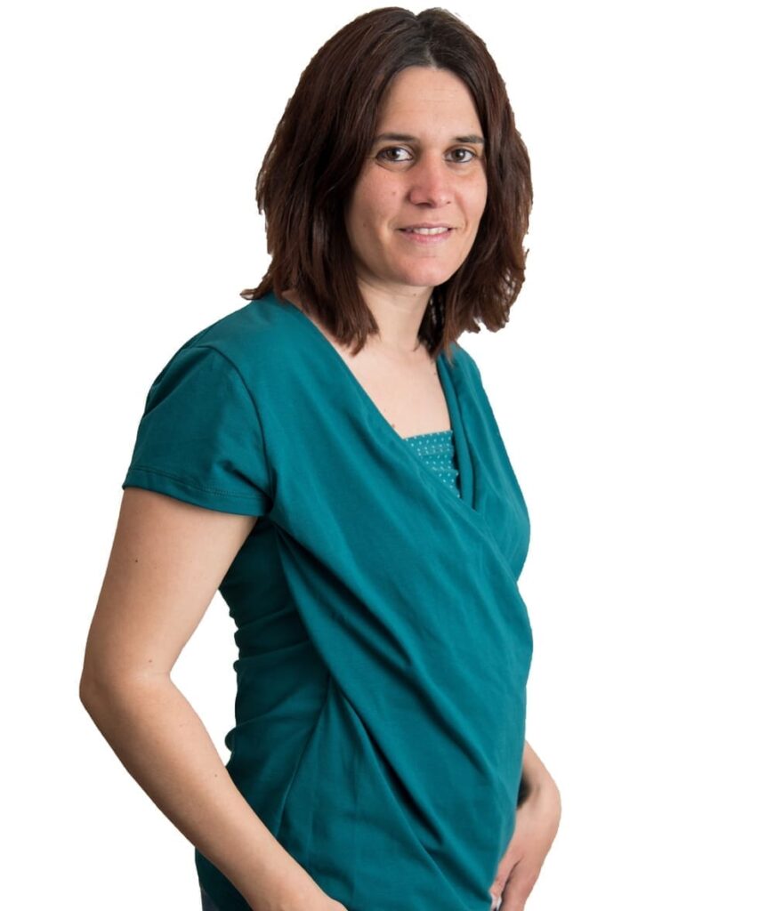 Samarreta lactància i embaràs verda - Màniga curta 2 Samarreta lactància i embaràs verda - Màniga curta - Imatge 2