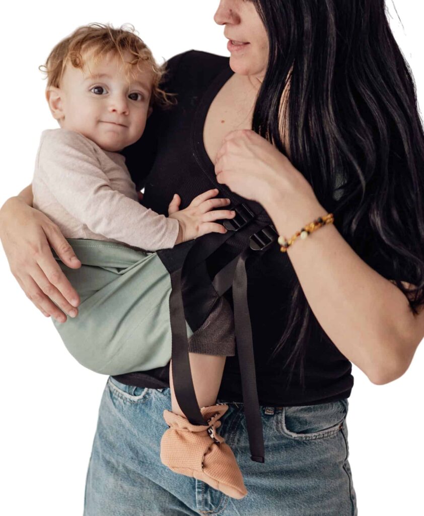 Bandolera porteig toddler menta 1 Bandolera porteig toddler menta