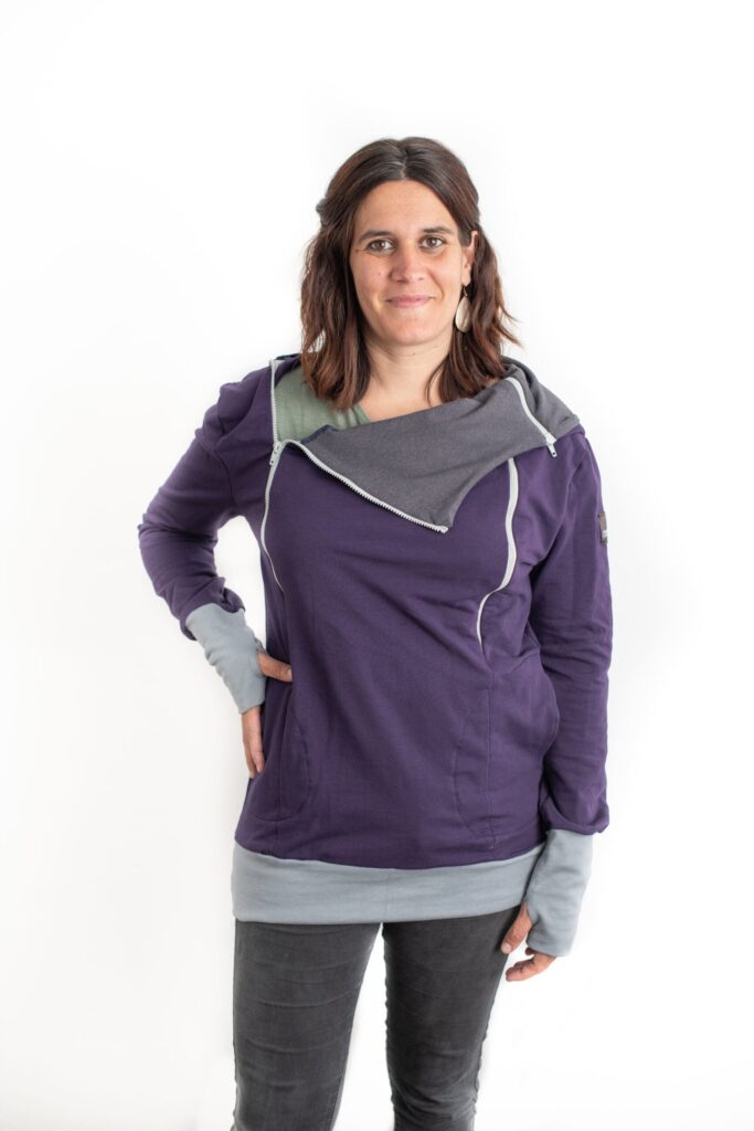 Dessuadora lactància lila 1 Dessuadora lactància lila