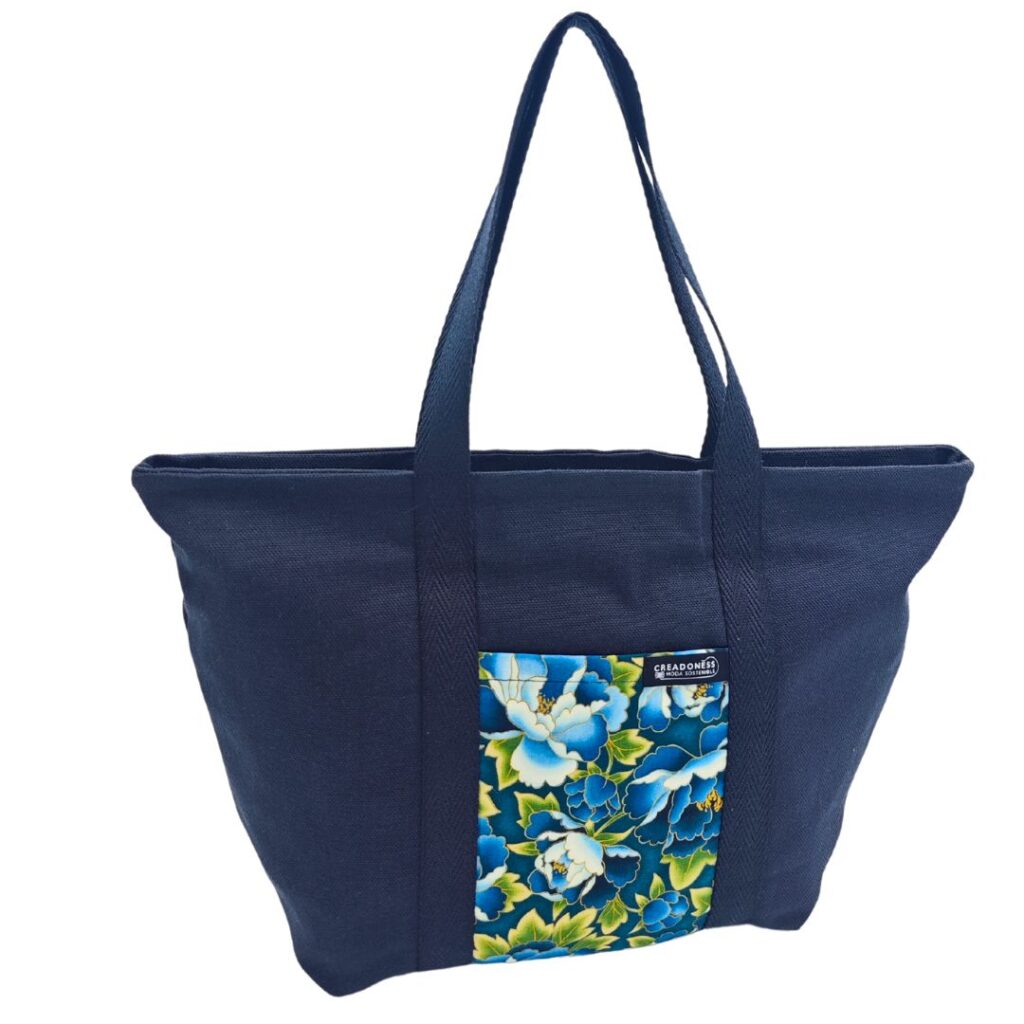 Tote Bag Tsubaji Aoi Negre 1 Tote Bag Tsubaji Aoi Negre