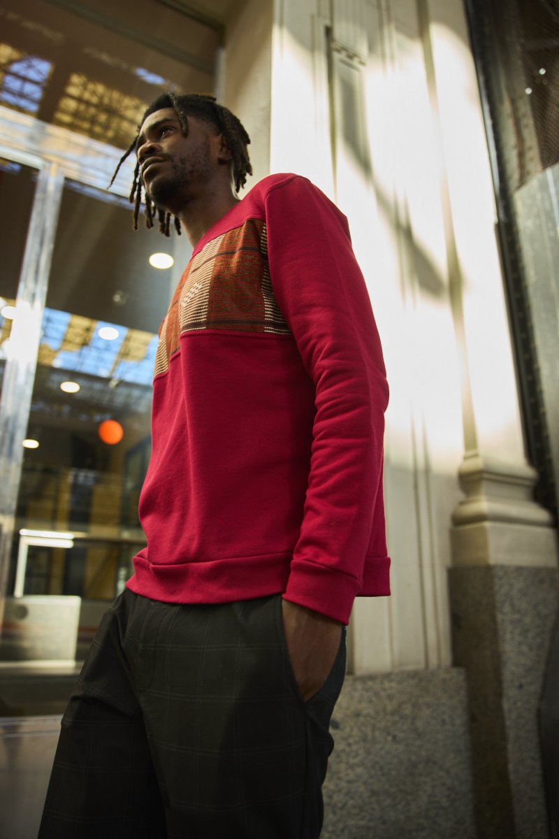 Dessuadora Cotó Maal Vermella 1 Dessuadora Cotó Maal Vermella