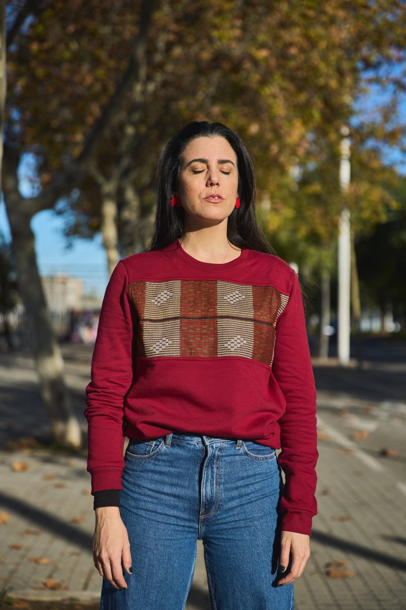 Dessuadora Cotó Maal Vermella 2 Dessuadora Cotó Maal Vermella - Imatge 2