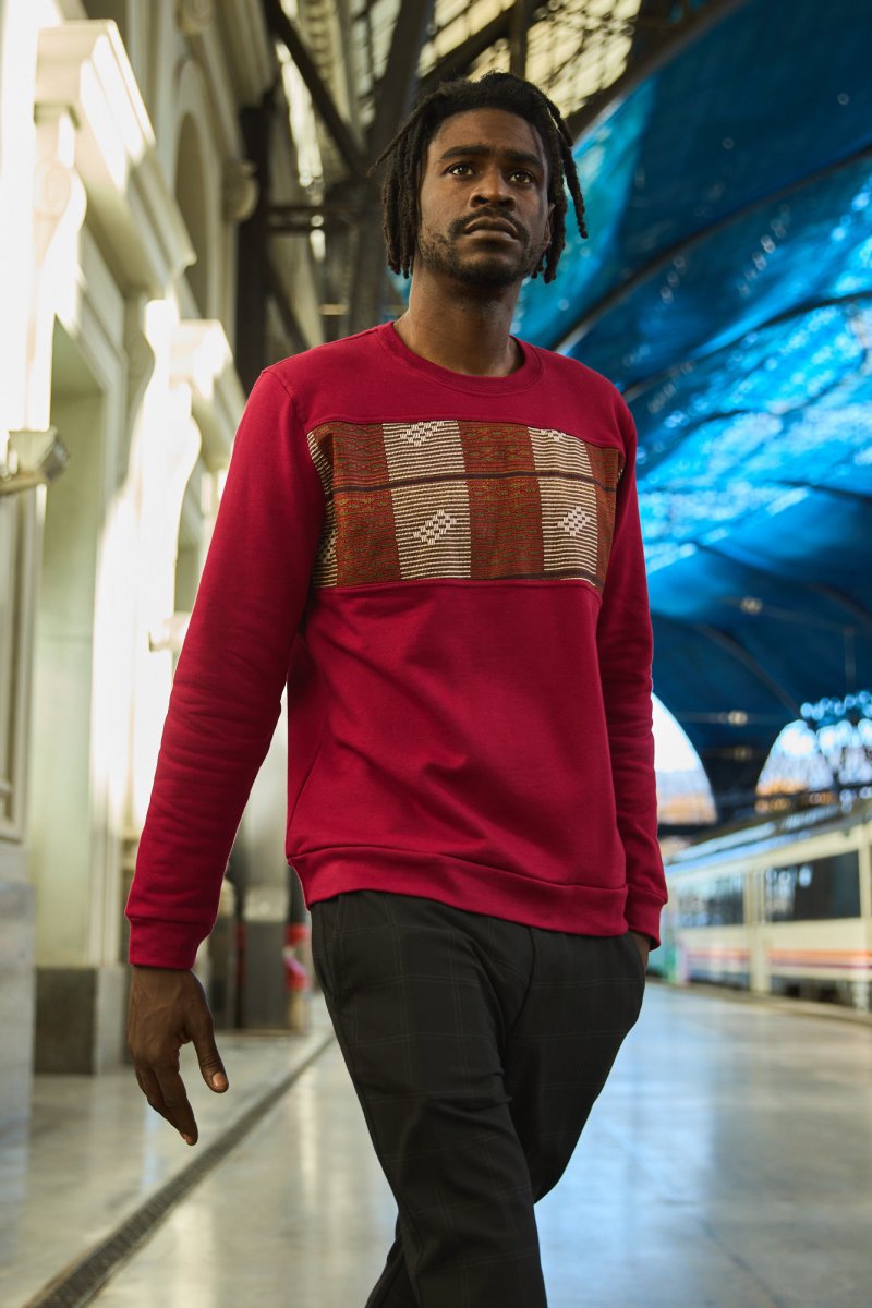 Dessuadora Cotó Maal Vermella 4 Dessuadora Cotó Maal Vermella - Imatge 4