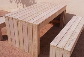 Taules de Fusta per a exterior